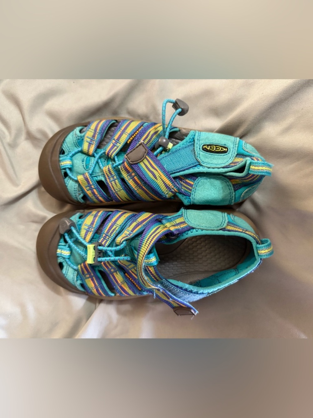 KEEN Kids' Teal Multicolor Strap Sandals